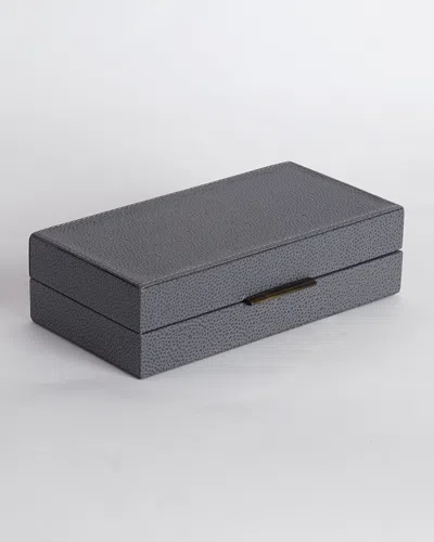 Global Views Small Alpen Box In Gray