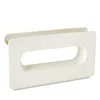 Global Views Small Rectangle Vase, White