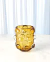 Global Views Small Rondelle Vase, Amber