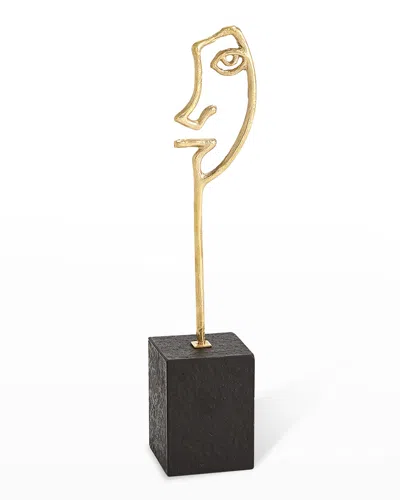 Global Views Son Scribble Sculpture In Gold