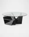 Global Views Spectrum Cocktail Table In Black