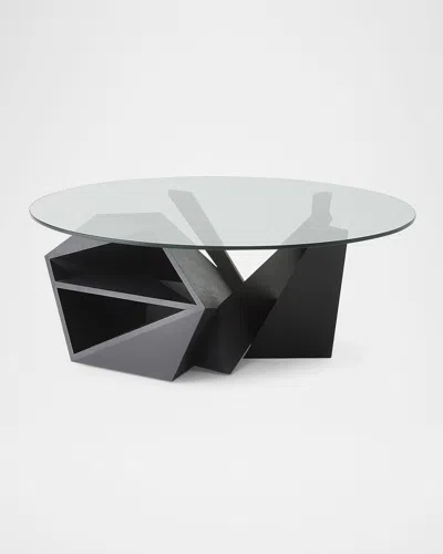 Global Views Spectrum Cocktail Table In Black