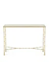 Global Views Spike Console Table In Gold/white