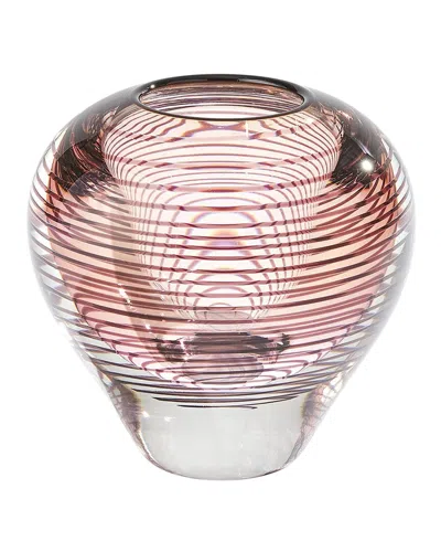 Global Views Spiraled Vase In Brown
