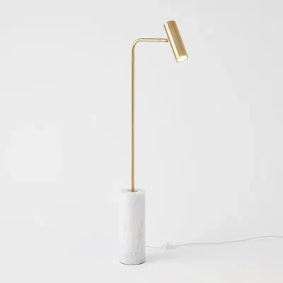 Global Views Spotlight Floor Lamp-brass