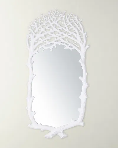 Global Views Spotswood Arbor Mirror In White