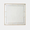 Global Views Square Stud Mirror-brushed Brass In Brushed Brass