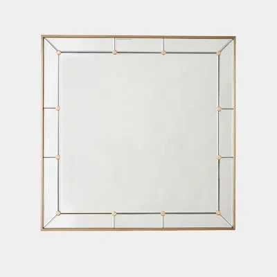Global Views Square Stud Mirror-brushed Brass