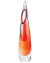 Global Views Stalagmite Vase In Red