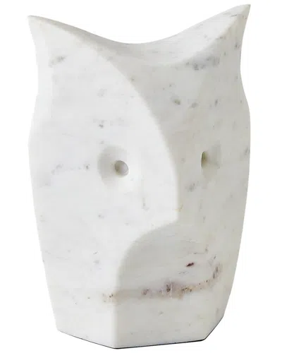 Global Views Standing Owl In White
