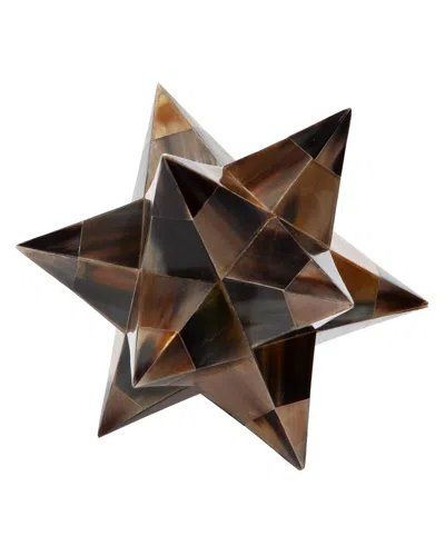 Global Views Stellated Dodecahedron In Brown