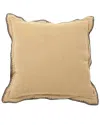 Global Views Stitched Pillow In Gold