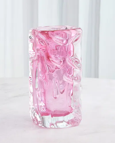 Global Views Storm Vase, Large 6" In Pink