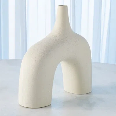 Global Views Stretch Vase-cream Stone-lg