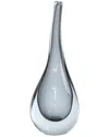 Global Views Stretched Neck Vase In Grey