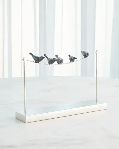 Global Views Strombus Sculpture In Silver