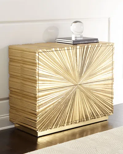 Global Views Sunny Chest In Brass
