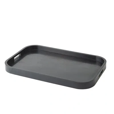 Global Views Super Ellipse Tray-black