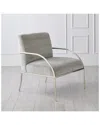 Global Views Swoop Chair In Gray