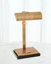 Global Views Tabletop Easel Lamp In Matte Bronze