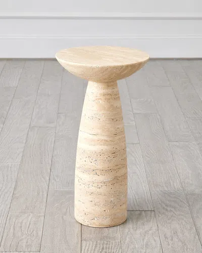 Global Views Tapered Accent Table In Neutral