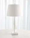 Global Views Tapered Crystal 34" Table Lamp In Clear