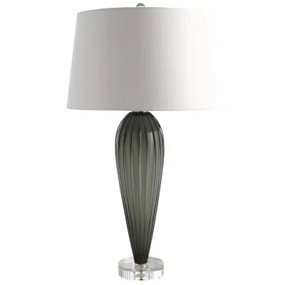 Global Views Teardrop Glass Lamp-grey