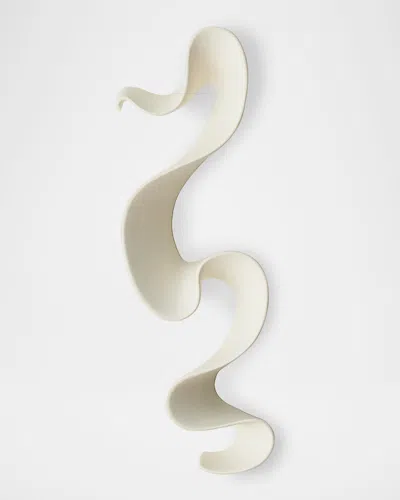 Global Views Tempest Wall Ribbon, Extra Large In White