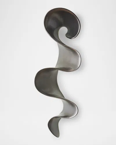 Global Views Tempest Wall Ribbon, Large In Black