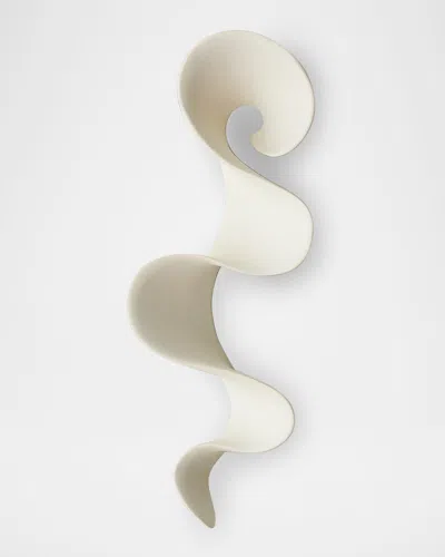 Global Views Tempest Wall Ribbon, Large In White