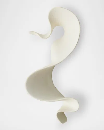 Global Views Tempest Wall Ribbon, Small In White