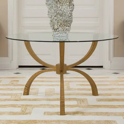 Global Views Teton Table-gold-48"