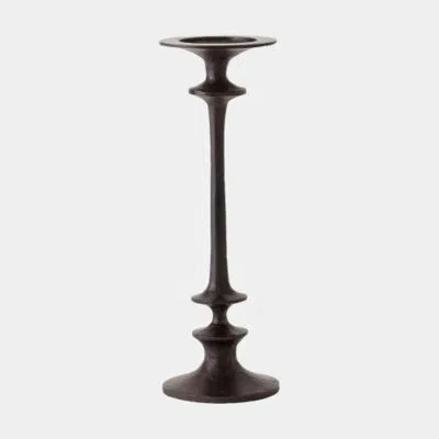 Global Views Théophile Candle Holder-med In Brown