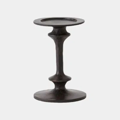 Global Views Théophile Candle Holder-sm In Brown