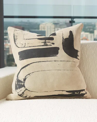 Global Views Toi Pillow In Brown