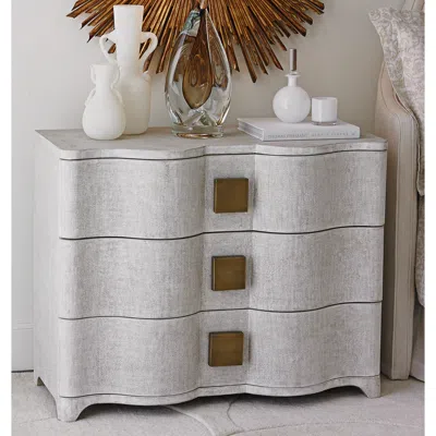 Global Views Toile 40" Wide Belgian Linen Chest Of Drawers