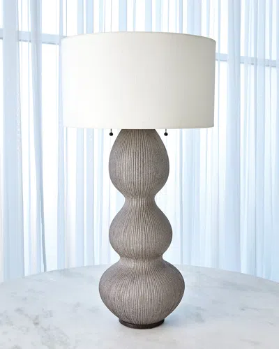 Global Views Torch Table Lamp In Gray