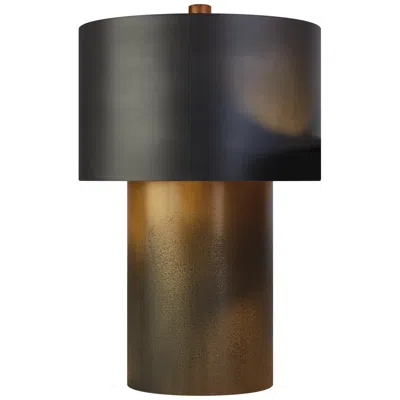 Global Views Tortoise 26 1/2" Ombre Brass And Zinc Modern Table Lamp