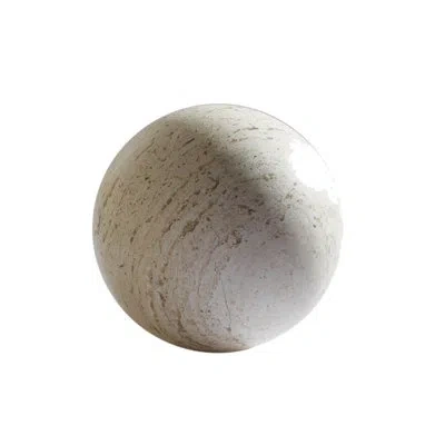 Global Views Travertine Sphere-6" In Neutral