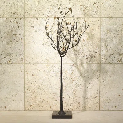 Global Views Tree Sculpture In Bronze Brass