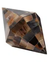 Global Views Triangle Cone Box In Brown