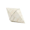 Global Views Triangle Cone Box-white Bone In Neutral