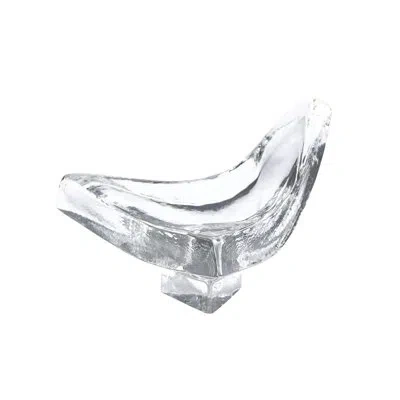 Global Views Triangle Slab Bowl In Clear