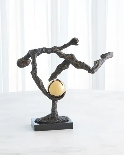 Global Views Tripped Up Sculpture In Black