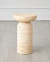 Global Views Tumble Accent Table In Cream