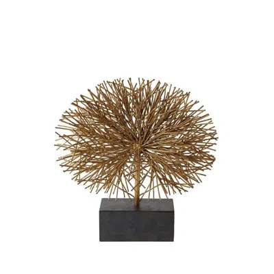 Global Views Tumble Weed Sculpture In Gold