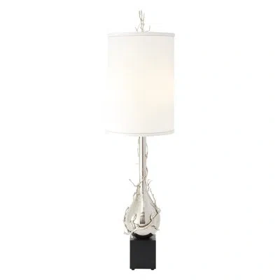 Global Views Twig Bulb Floor Lamp-nickel In Black