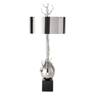 Global Views Twig Bulb Lamp In Antique Nickel