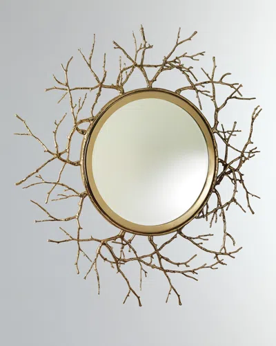 Global Views Twig Mirror In Gold