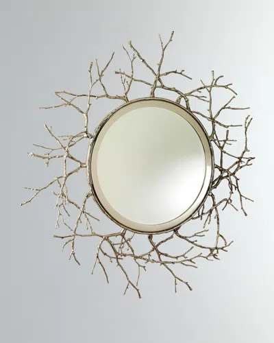 Global Views Twig Mirror In Gold